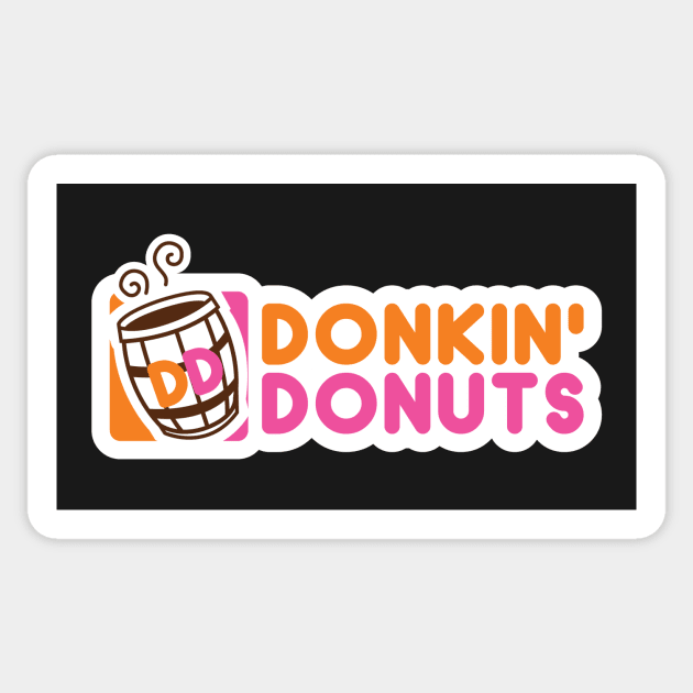 Donkin' Donuts Sticker by UnlikelyDesigns